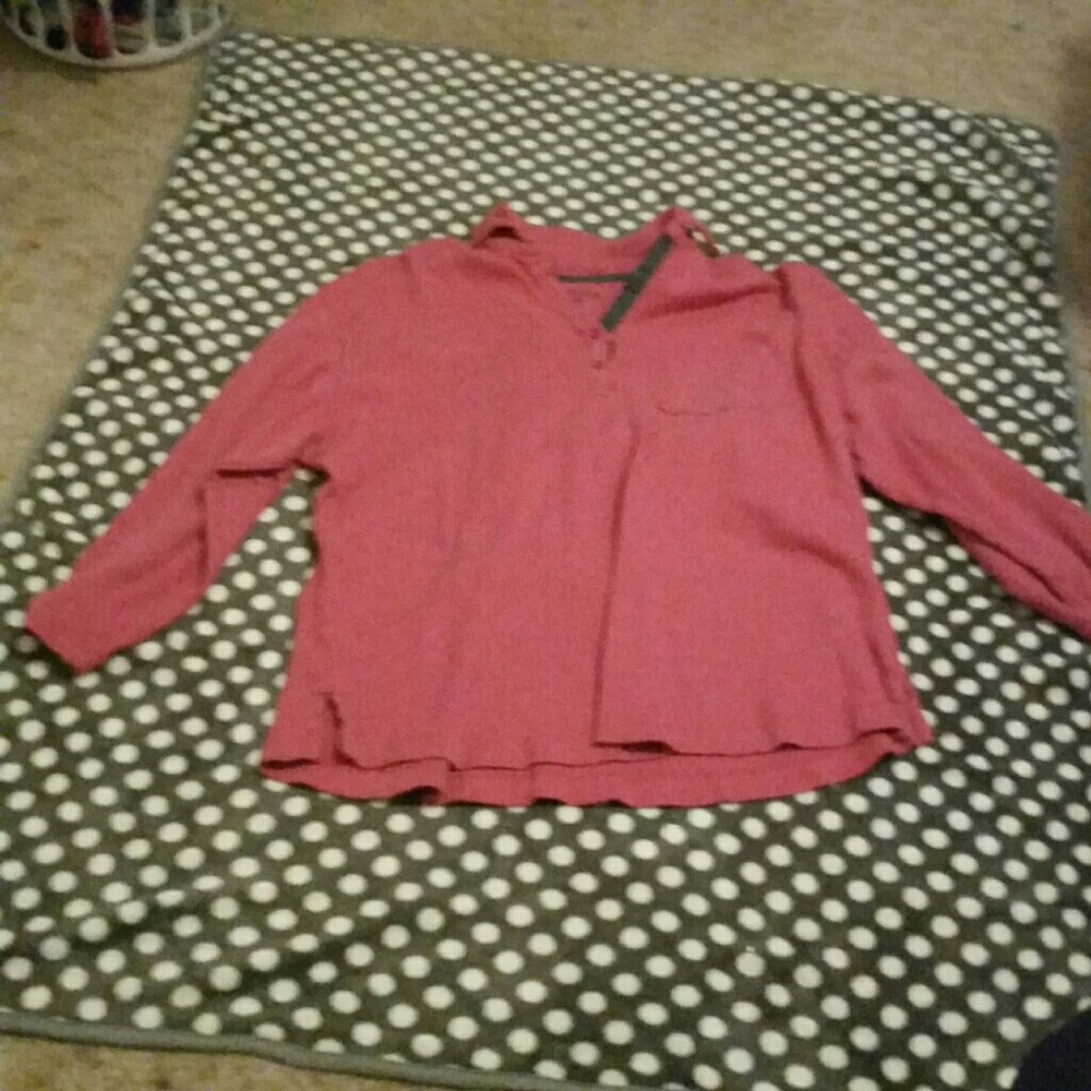 Pink long sleeve blouse